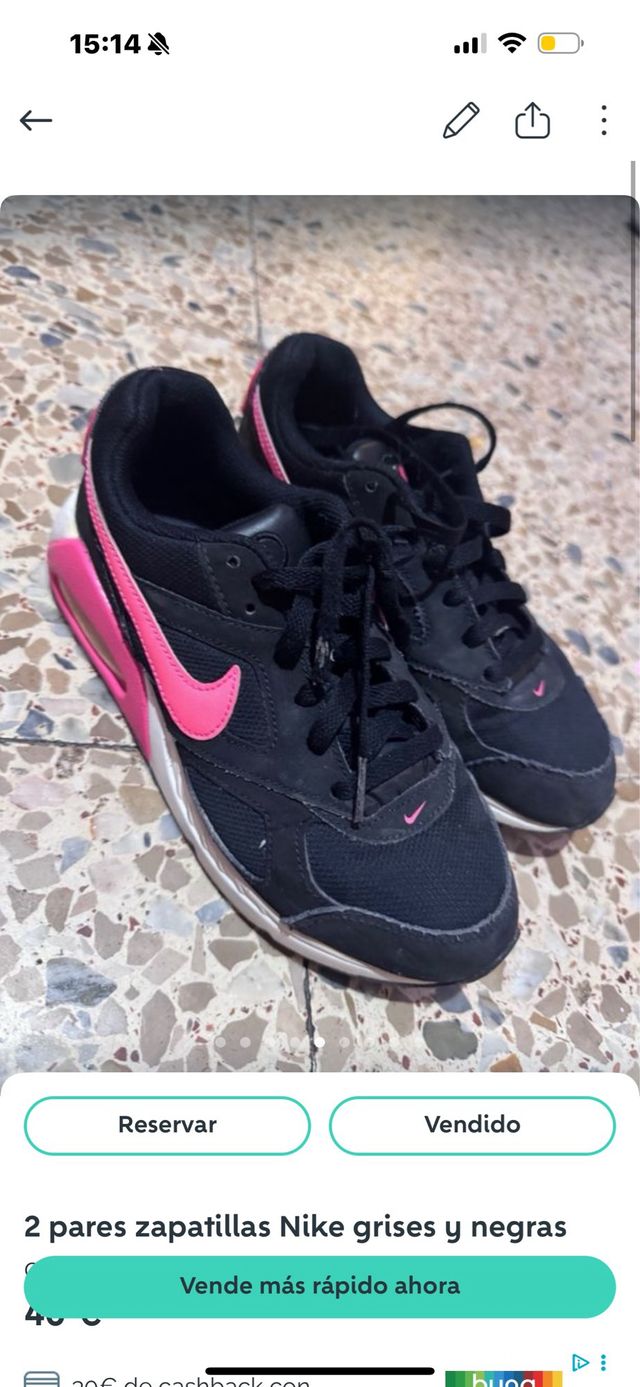 Zapatillas Nike Air Max grises y negras