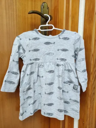 Vestido niña 12-18 meses peces