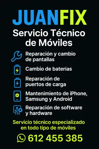 SERVICIO TÉCNICO CELULARES APPLE ANDROID DOMICILIO