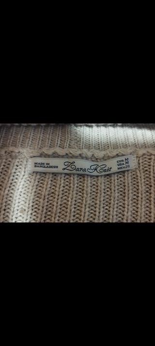 Chaqueta punto Zara Talla M