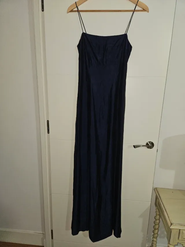 Vestido Tintoreto azul metalizado