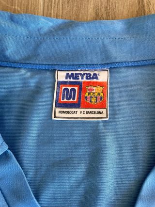 Camiseta FC Barcelona Meyba Azul años 80. Original