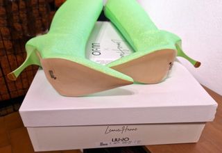 Stivali Liu Jo, tacco, verde lime glitter, n.41
