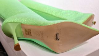 Stivali Liu Jo, tacco, verde lime glitter, n.41