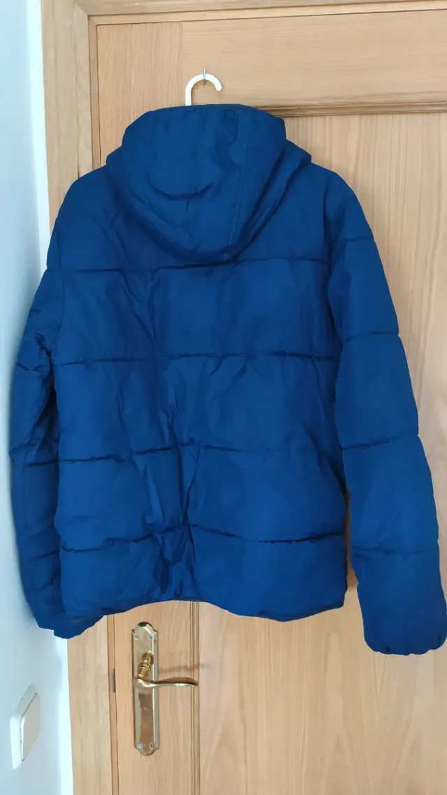 Abrigo niño azul con forro polar interior