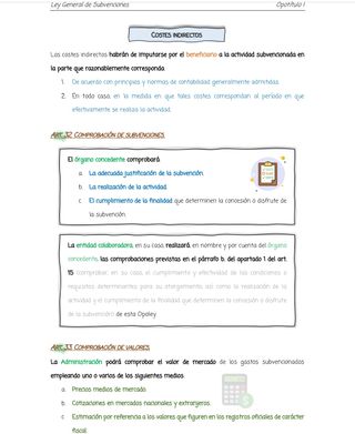 Ley General de subvenciones a color