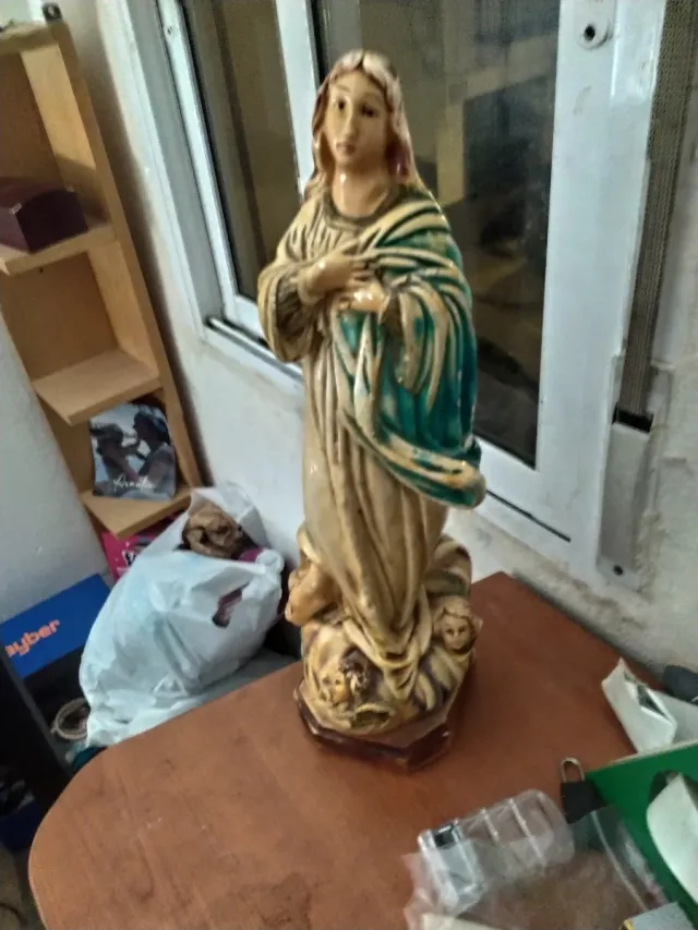 Virgen con 2 ángeles, 40 cm