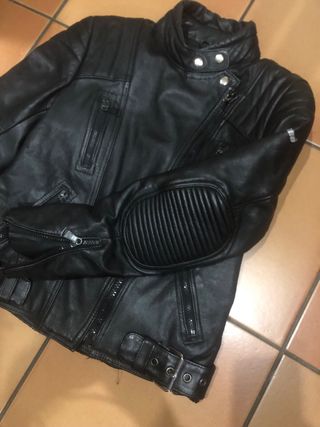 Chaqueta motera de cuero Barrow 