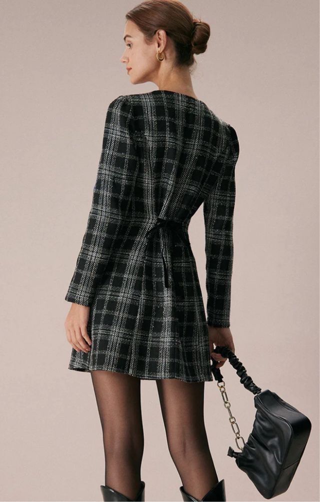 Vestido Rihoas Cuadros Talla L