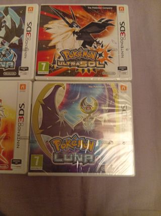 Lote Pokémon Ultra Sol y Ultra Luna 3DS