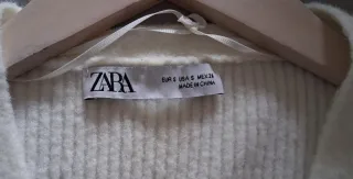 Jersey Zara Blanco Botones Joya