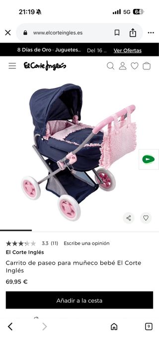 Carro bebé + bebé NUEVO