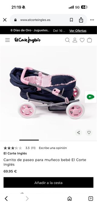 Carro bebé + bebé NUEVO