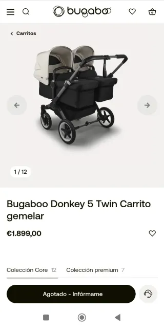 Carro Bugaboo Donkey 5 Gemelar