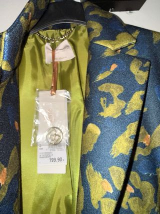 Cappotto Rinascimento Blu e Verde