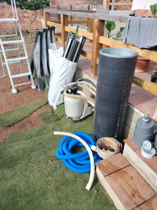 Piscina desmontable ovalada  (5 x 3 x 1,20m)