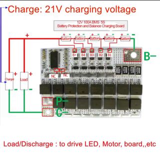 Scheda protezione batteria 5S 100A