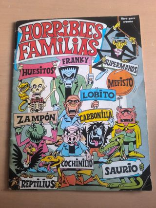 Álbum Cromos Horribles Familias.