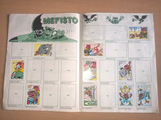 Álbum Cromos Horribles Familias.