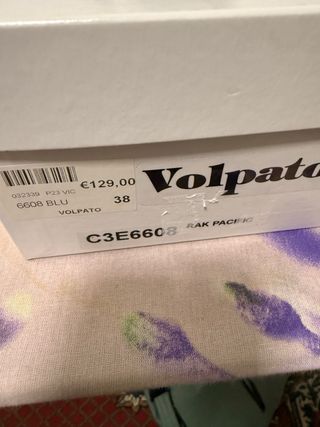 Scarpe slingback Volpato nere e blu