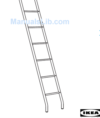 Escalera de acero gris Ikea