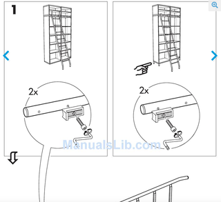Escalera de acero gris Ikea
