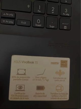 Asus Vivobook Portátil Negro/Gris