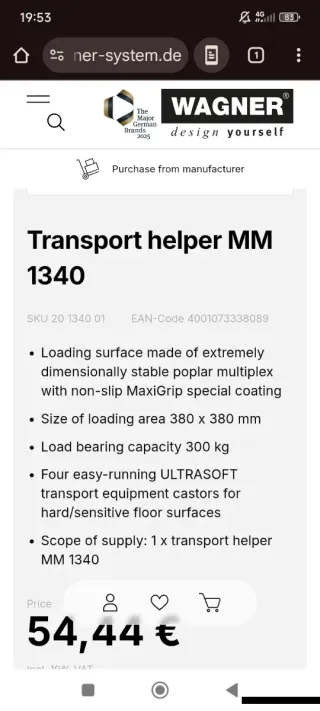 Ayudante de transporte MM 1340