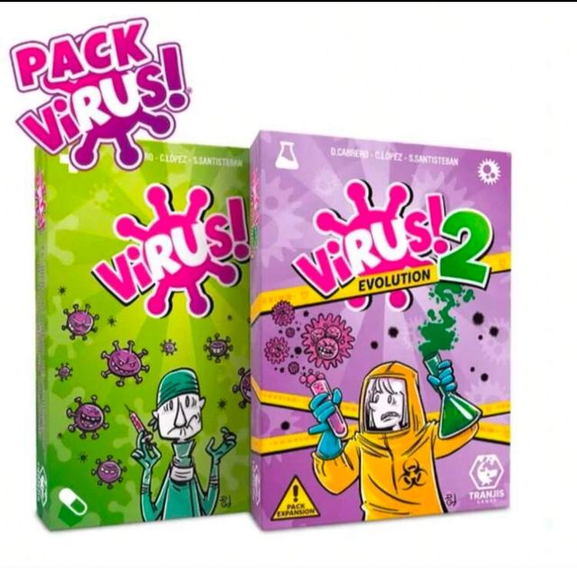 Juego de mesa Virus! y Virus! 2 Evolution
