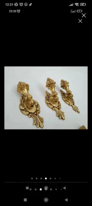 Tirador Mueble armario Bronce Antiguo Vintage