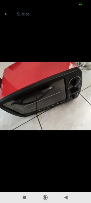 Forno elettrico rosso