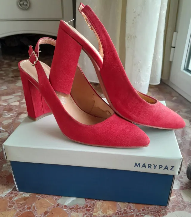Zapatos de tacón MARYPAZ rojos talla 38