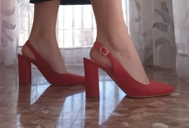 Zapatos de tacón MARYPAZ rojos talla 38