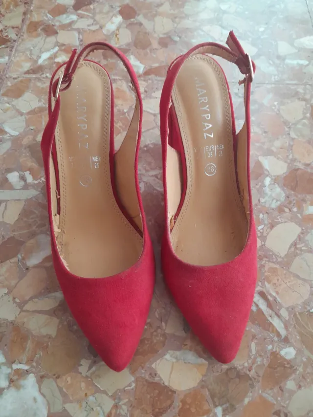 Zapatos de tacón MARYPAZ rojos talla 38