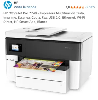 Impresora HP OfficeJet Pro 7740 Multifunción