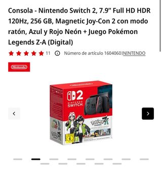 Consola Nintendo Switch 2 + Pokémon Legends Z-A