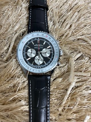 Orologio Breitling Chronograph nero e argento
