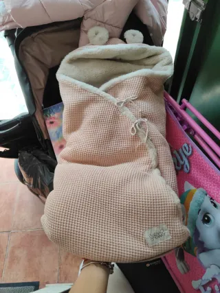 Saco polar bebé rosa