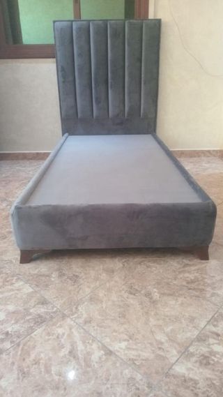 2 Camas juvenil tapizada 90x190 cm