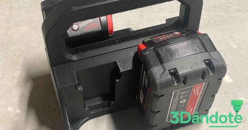 Imagen de Soporte Organizador para Baterías Milwaukee 18V