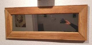 Espejo madera maciza Teka antiguo