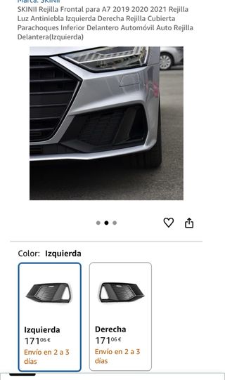 Rejillas Antiniebla Audi A7/S7 2019-2021