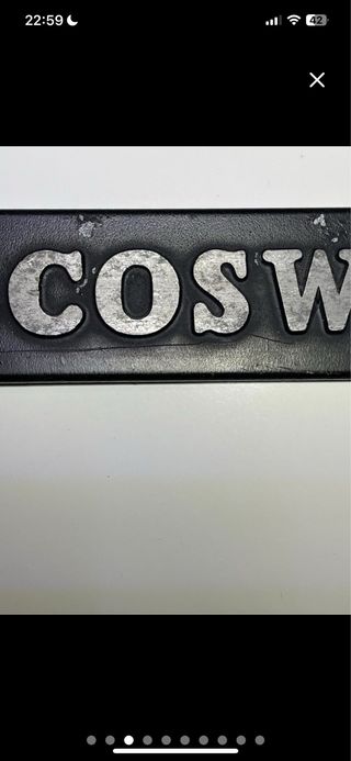 Emblema Ford Cosworth Aluminio Original