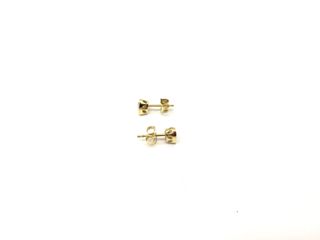 pendientes oro 18k con piedra con diamante de laboratorio
