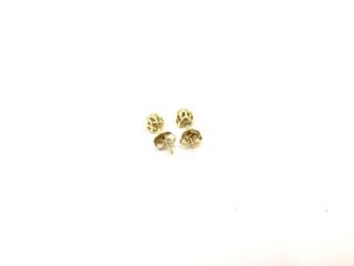 pendientes oro 18k con piedra con diamante de laboratorio