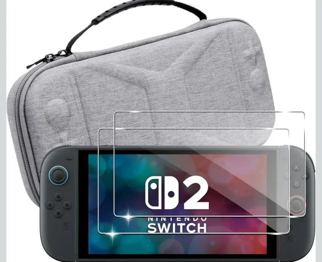 Funda Nintendo Switch 2 + Protectores de pantalla