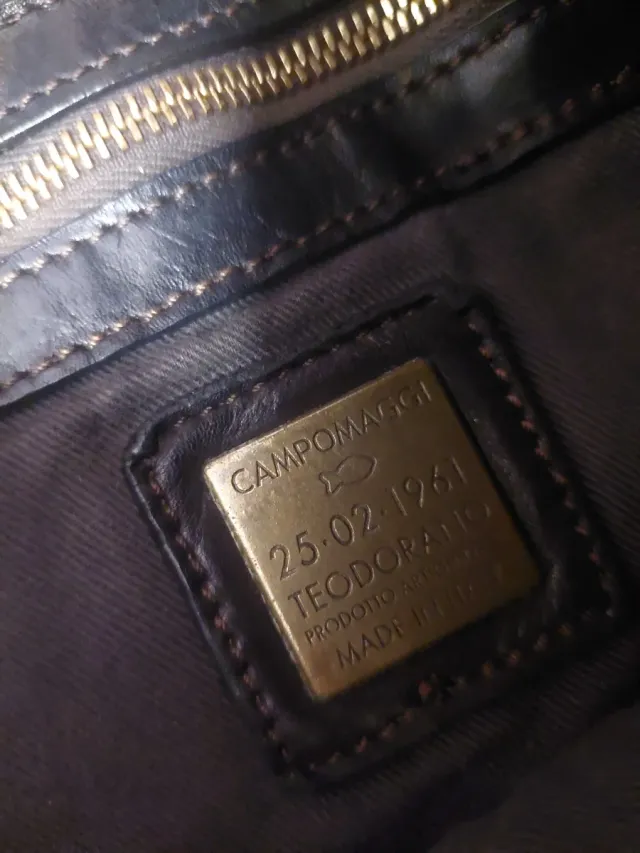 Bolso Tote Campomaggi  Piel Tachuelas modelo Kura