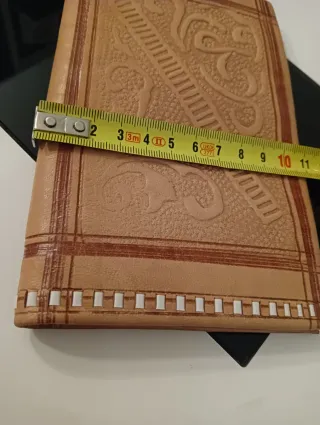 Cartera de piel marroquí artesanal