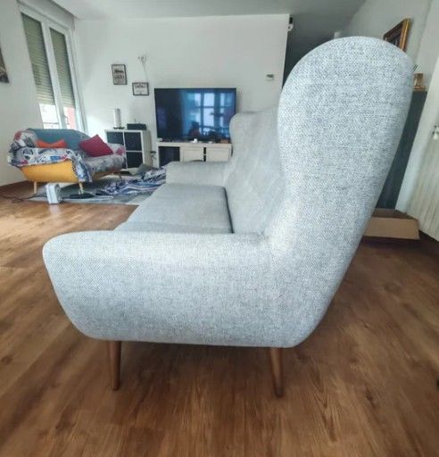 Sofá La Oca Jensen Gris Tela