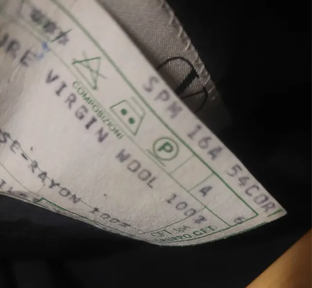 Traje Valentino Talla 54 Corte Clásico azul marino